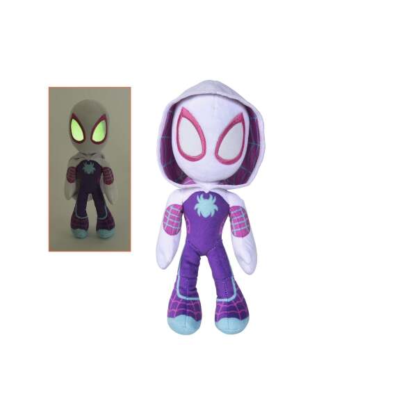 Peluche Glow In The Dark Eyes Ghost Spider Marvel 25 cm - Collector4U.com