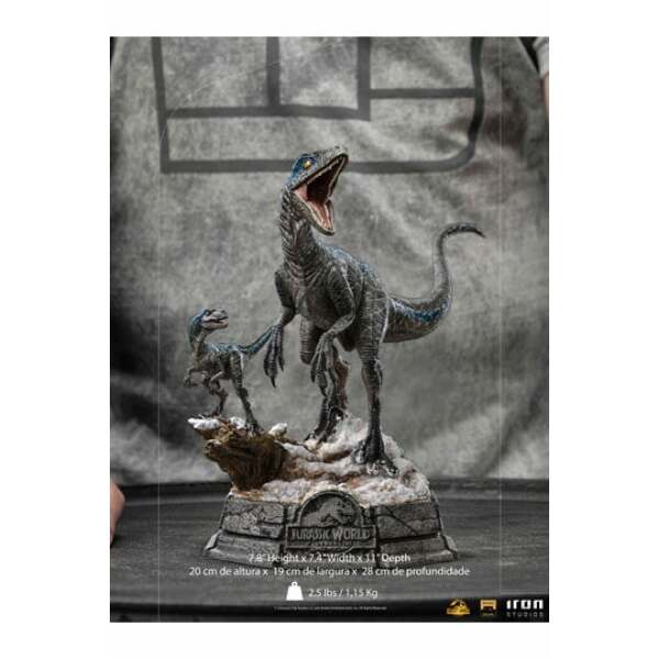 Estatua Blue and Beta Jurassic World Dominion 1/10 Deluxe Art Scale 20 cm - Collector4u.com