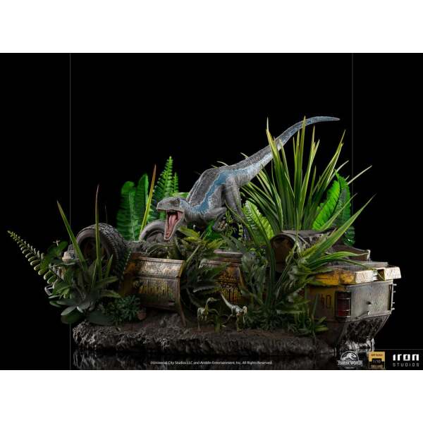 Estatua Blue Jurassic World Fallen Kingdom 1/10 Deluxe Art Scale 24 cm Iron Studios - Collector4U.com