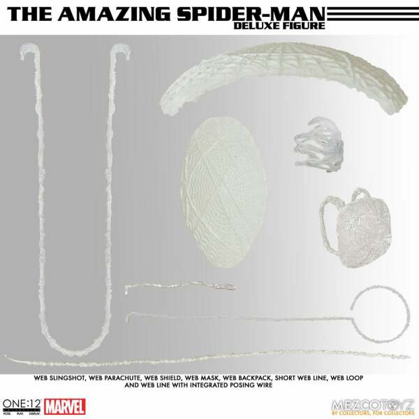 Figura Spider-Man Deluxe Edition Marvel Universe 1/12 The Amazing 16 cm Mezco Toys - Collector4U.com