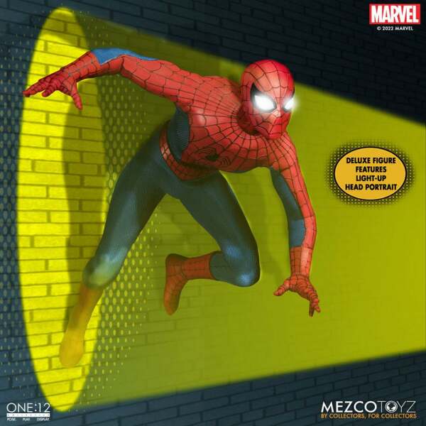 Figura Spider-Man Deluxe Edition Marvel Universe 1/12 The Amazing 16 cm Mezco Toys - Collector4U.com