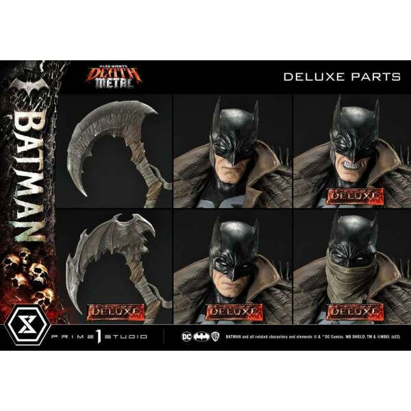 Estatua Death Metal Batman Deluxe Bonus Ver. Dark Knights: Metal 1/3 105 cm - Collector4U.com