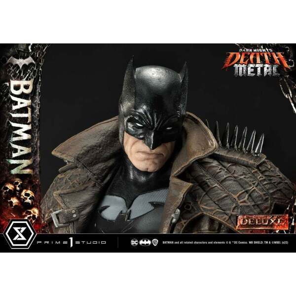 Estatua Death Metal Batman Deluxe Bonus Ver. Dark Knights: Metal 1/3 105 cm - Collector4U.com