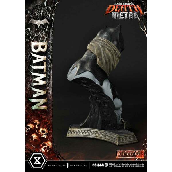 Estatua Death Metal Batman Deluxe Bonus Ver. Dark Knights: Metal 1/3 105 cm - Collector4U.com