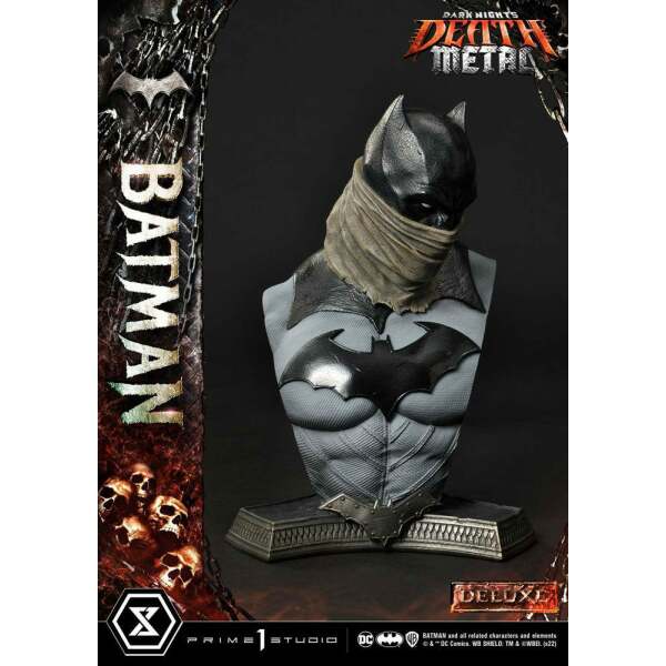 Estatua Death Metal Batman Deluxe Bonus Ver. Dark Knights: Metal 1/3 105 cm - Collector4U.com