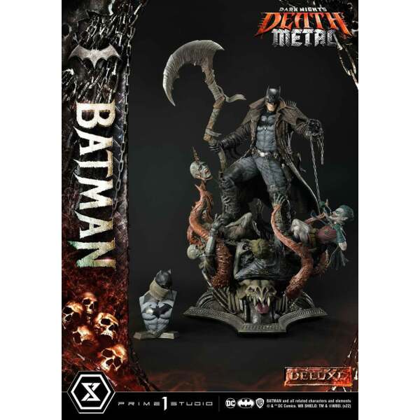 Estatua Death Metal Batman Deluxe Bonus Ver. Dark Knights: Metal 1/3 105 cm - Collector4U.com