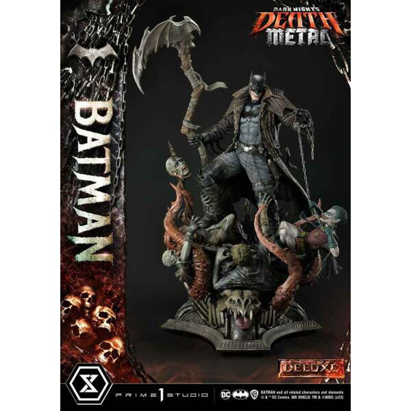 Estatua Death Metal Batman Deluxe Bonus Ver. Dark Knights: Metal 1/3 105 cm - Collector4U.com