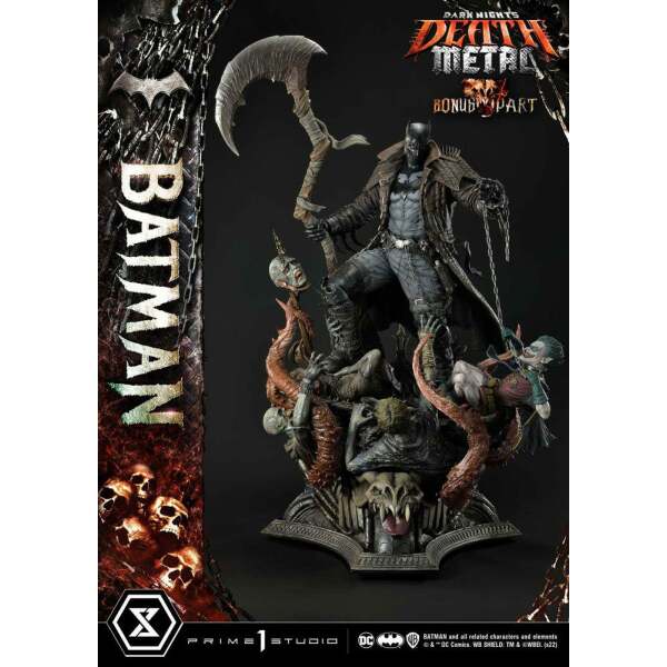 Estatua Death Metal Batman Deluxe Bonus Ver. Dark Knights: Metal 1/3 105 cm - Collector4U.com