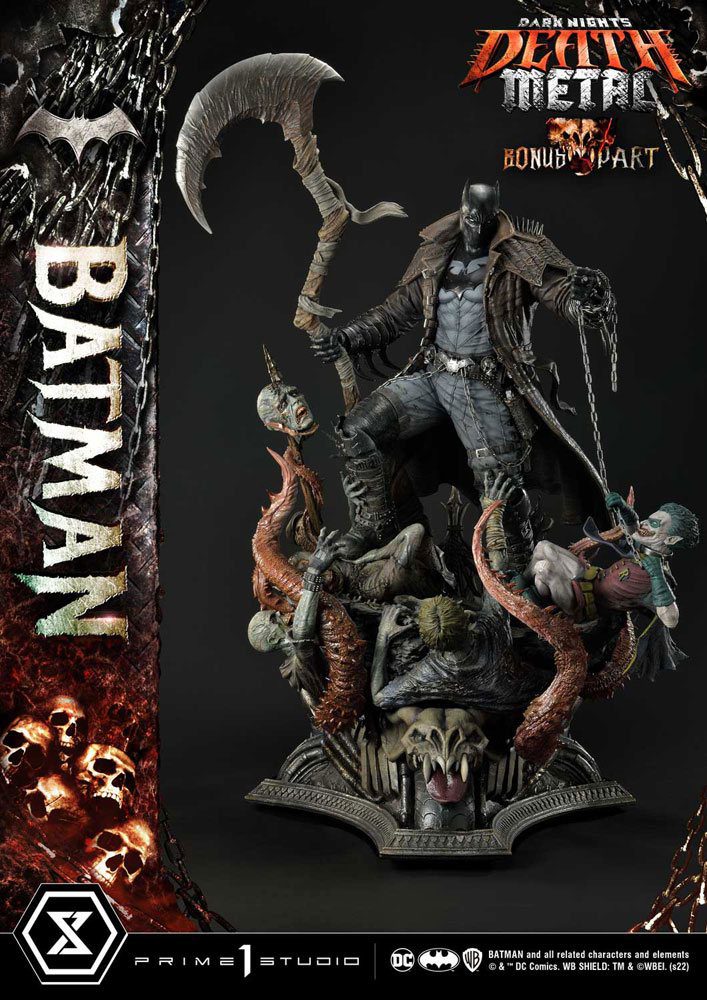 Estatua Death Metal Batman Deluxe Bonus Ver. Dark Knights: Metal 1/3 105 cm