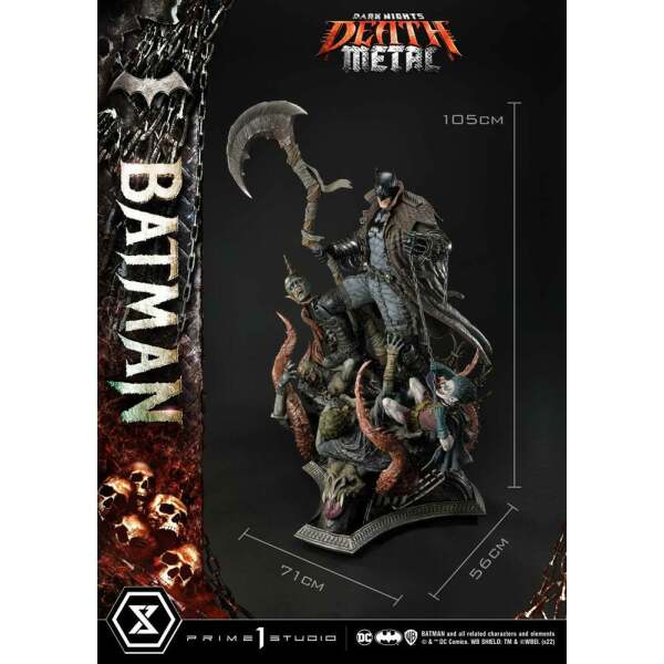 Estatua Death Metal Batman Dark Knights: Metal 1/3 105 cm - Collector4U.com