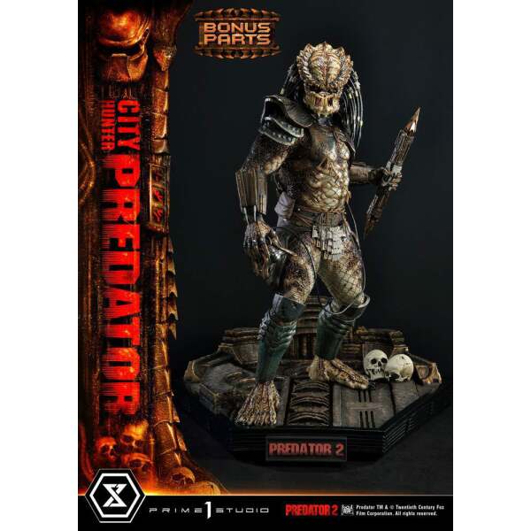 Estatua City Hunter Predator Deluxe Predator 2 Museum Masterline 1/3 Bonus Version 105 cm Prime 1 Studio - Collector4U.com