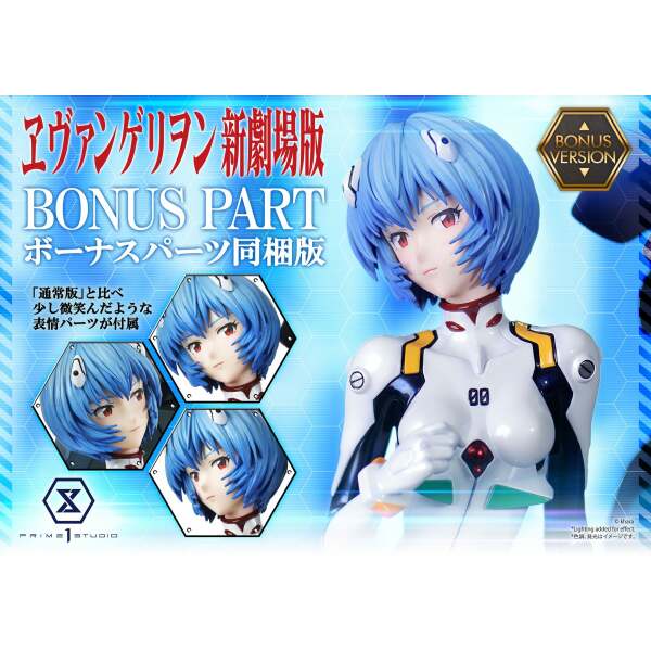 Estatua Rei Ayanami Bonus Version Rebuild of Evangelion 1/4 66 cm - Collector4u.com