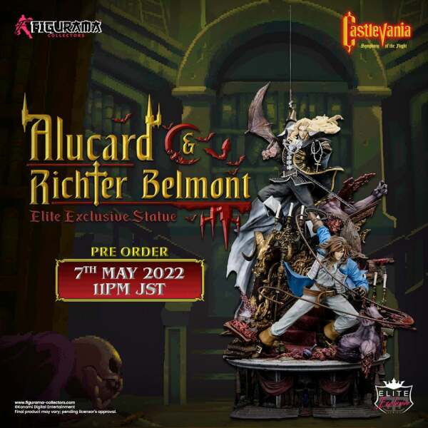 Estatua Elite Exclusive Alucard & Richter Belmont Castlevania: Symphony of the Night 1/6 91 cm - Collector4U.com