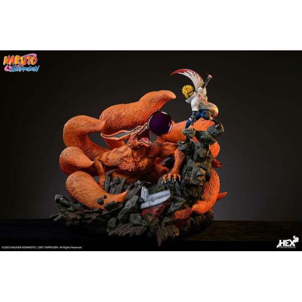 Estatua Battle of Destiny Namikaze Minato vs Kurama Naruto Shippuden 1/8 59 cm - Collector4U.com