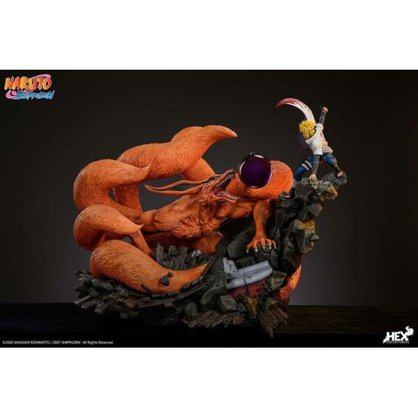 Estatua Battle of Destiny Namikaze Minato vs Kurama Naruto Shippuden 1/8 59 cm - Collector4U.com