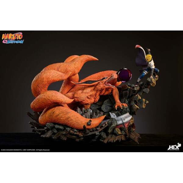 Estatua Battle of Destiny Namikaze Minato vs Kurama Naruto Shippuden 1/8 59 cm - Collector4U.com