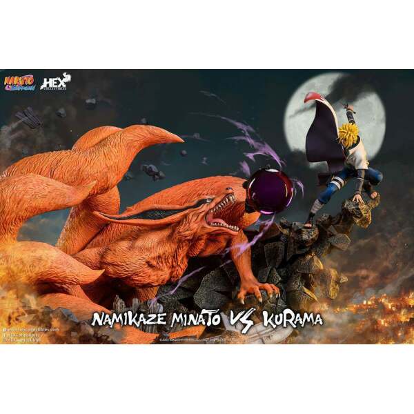 Estatua Battle of Destiny Namikaze Minato vs Kurama Naruto Shippuden 1/8 59 cm - Collector4U.com