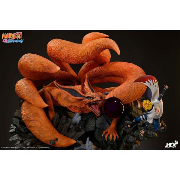 Estatua Battle of Destiny Namikaze Minato vs Kurama Naruto Shippuden 1/8 59 cm - Collector4U.com