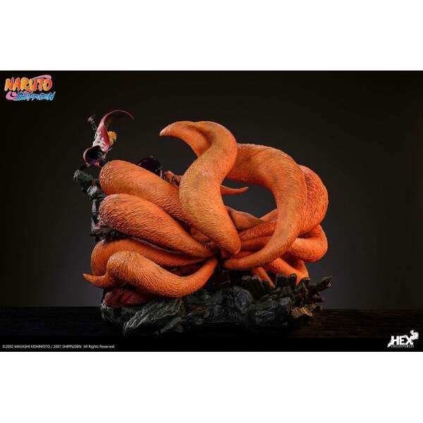 Estatua Battle of Destiny Namikaze Minato vs Kurama Naruto Shippuden 1/8 59 cm - Collector4U.com