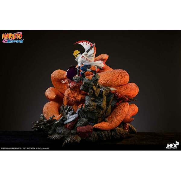 Estatua Battle of Destiny Namikaze Minato vs Kurama Naruto Shippuden 1/8 59 cm - Collector4U.com