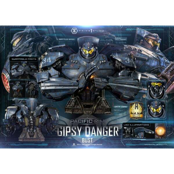 Busto Gipsy Danger Deluxe Pacific Rim Ver. 74 cm Prime 1 Studio - Collector4U.com