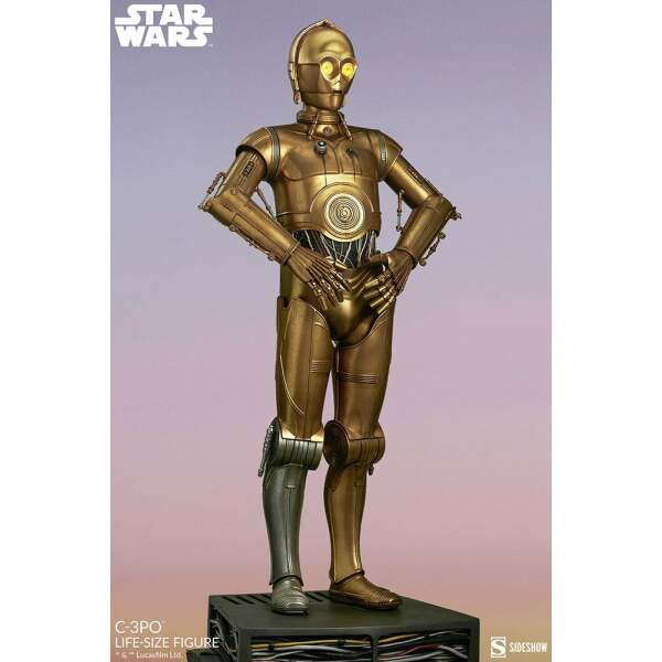 Estatua tamaño real C-3PO Star Wars 188 cm Sideshow - Collector4U.com