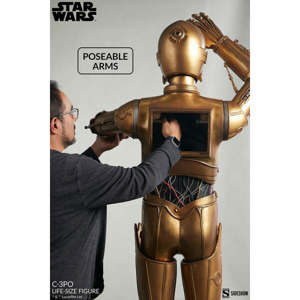 Estatua tamaño real C-3PO Star Wars 188 cm Sideshow - Collector4U.com