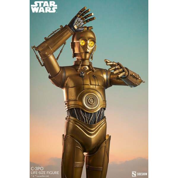 Estatua tamaño real C-3PO Star Wars 188 cm Sideshow - Collector4U.com