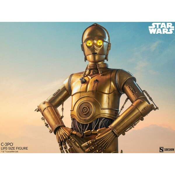 Estatua tamaño real C-3PO Star Wars 188 cm Sideshow - Collector4U.com