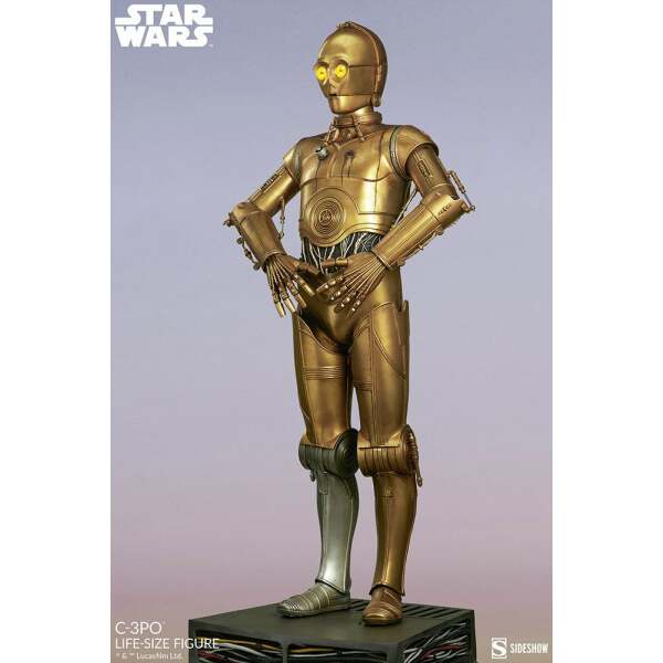 Estatua tamaño real C-3PO Star Wars 188 cm Sideshow - Collector4U.com