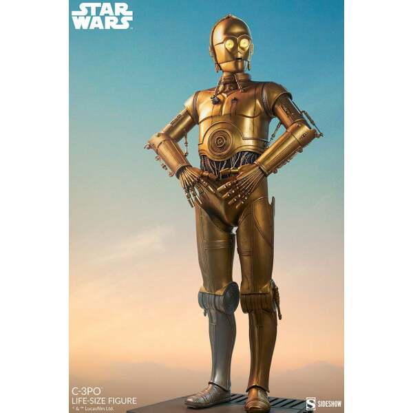 Estatua tamaño real C-3PO Star Wars 188 cm Sideshow - Collector4U.com