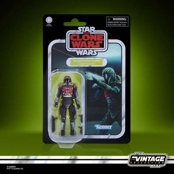 Figura 2022 Mandalorian Super Commando Star Wars: The Clone Wars Vintage Collection 10 cm Hasbro - Collector4U.com