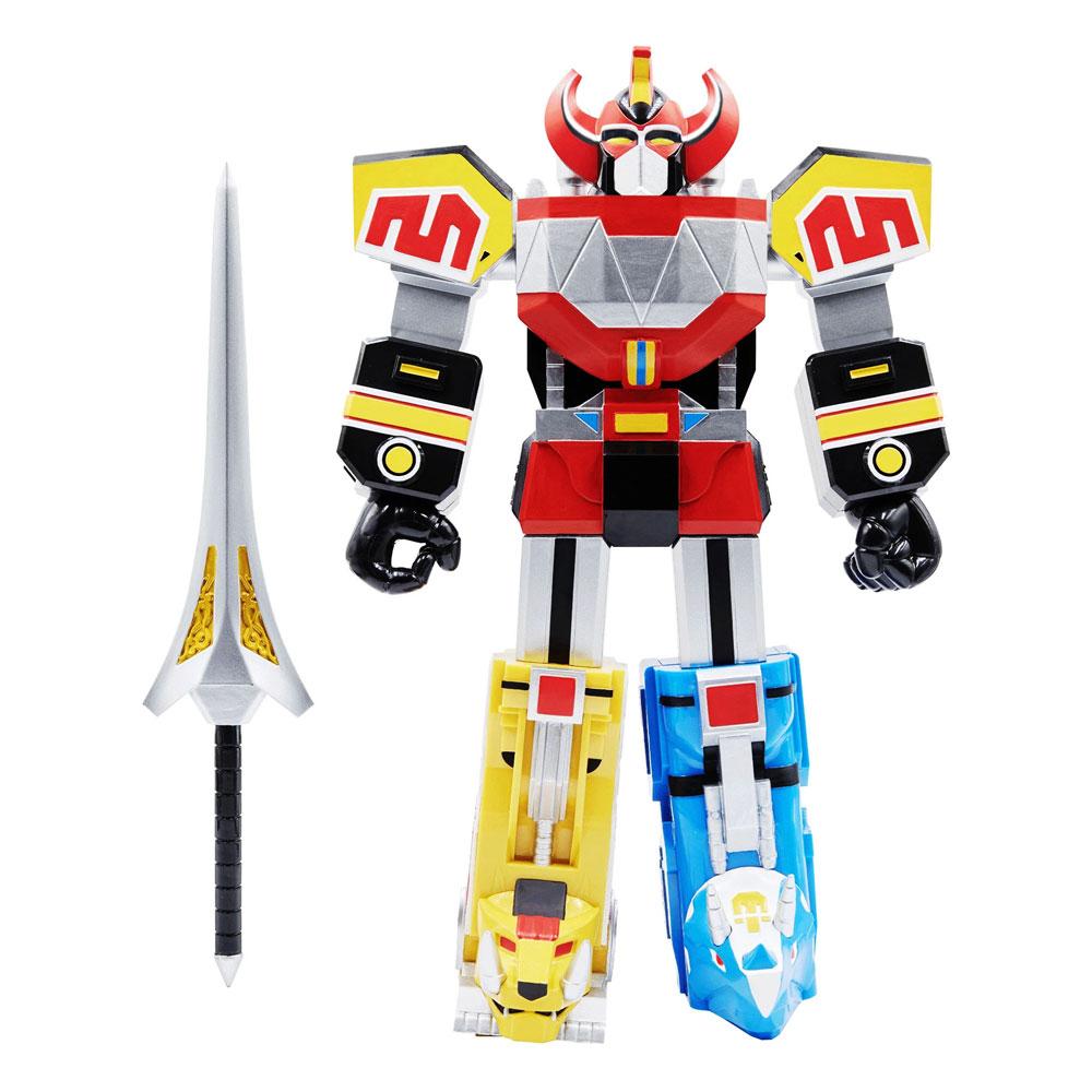 Figura Cyborg Megazord Power Rangers Super Cyborg  (Clear) 28 cm Super7