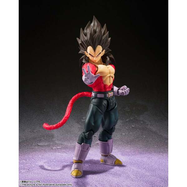 Figura S.H. Figuarts Super Saiyan 4 Vegeta Dragon Ball GT 13 cm Bandai - Collector4u.com