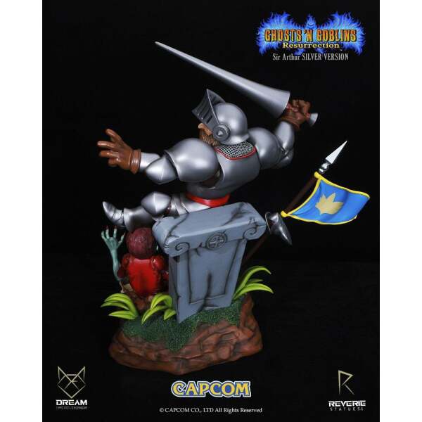 Estatua Sir Arthur Silver Version Ghosts ‘n Goblins Resurrection 1/6 44 cm - Collector4u.com