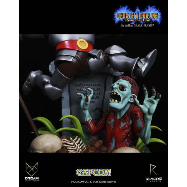 Estatua Sir Arthur Silver Version Ghosts ‘n Goblins Resurrection 1/6 44 cm - Collector4u.com