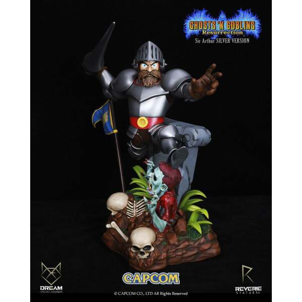 Estatua Sir Arthur Silver Version Ghosts ‘n Goblins Resurrection 1/6 44 cm - Collector4u.com