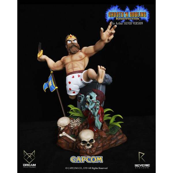 Estatua Sir Arthur Underwear Version Ghosts ‘n Goblins Resurrection 1/6 44 cm - Collector4u.com