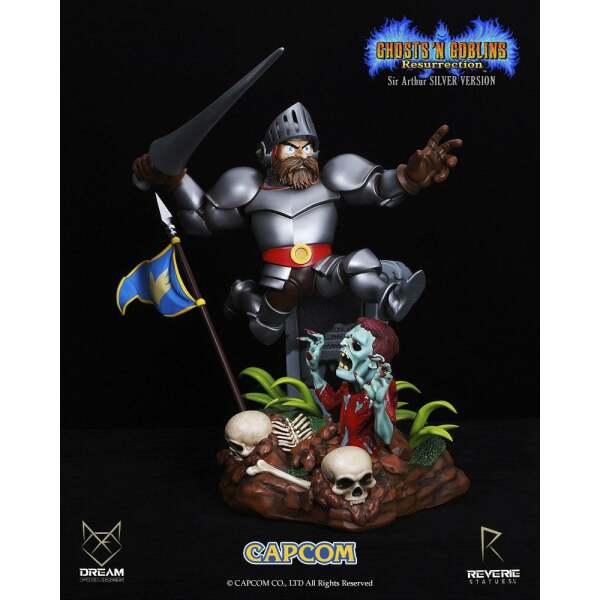 Estatua Sir Arthur Silver Version Ghosts ‘n Goblins Resurrection 1/6 44 cm - Collector4u.com