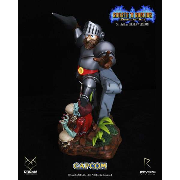 Estatua Sir Arthur Silver Version Ghosts ‘n Goblins Resurrection 1/6 44 cm - Collector4u.com