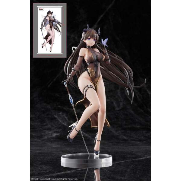 Estatua Moen Devil Original Illustration Pvc 1 6 Ver Illustration By Kishi Yasuri Limited Edition 26 Cm