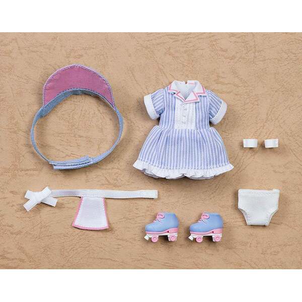 Accesorios para las Figuras Nendoroid Original Character Doll Outfit Set: Diner – Girl (Blue) - Collector4u.com