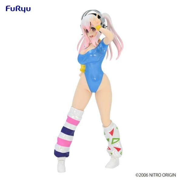 Estatua Super Sonico Concept Figure 80’s Super Sonico PVC Another Color/Blue Ver. 18 cm - Collector4u.com