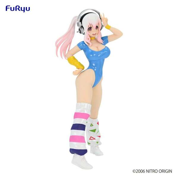 Estatua Super Sonico Concept Figure 80’s Super Sonico PVC Another Color/Blue Ver. 18 cm - Collector4u.com