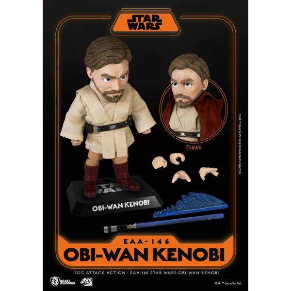 Figura Obi-Wan Kenobi Star Wars Egg Attack 16 cm - Collector4u.com