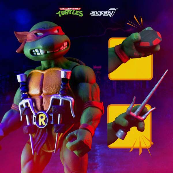 Figura Ultimates Raphael Tortugas Ninja 18 cm Super7 - Collector4u.com