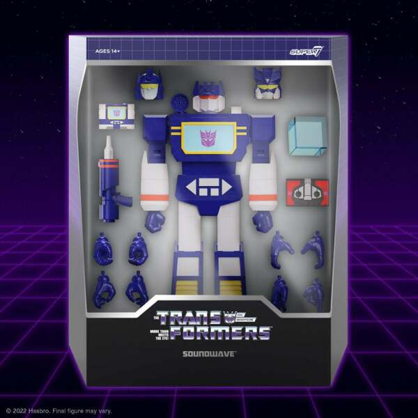 Figura Ultimates Soundwave G1 Transformers 18 cm Super7 - Collector4u.com