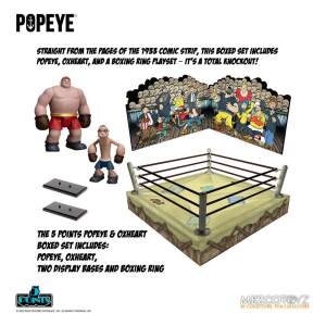 Set Popeye Oxheart Popeye Figuras 5 Points Deluxe 9 Cm
