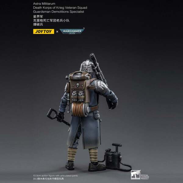 Figura Death Korps of Krieg Veteran Squad Guardsman Demolitions Specialist Warhammer 40k 1/18 10 cm - Collector4u.com