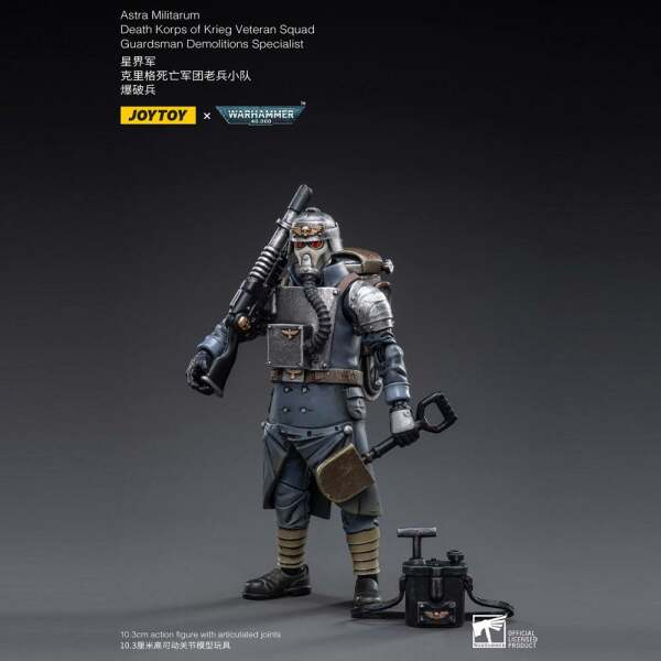 Figura Death Korps of Krieg Veteran Squad Guardsman Demolitions Specialist Warhammer 40k 1/18 10 cm - Collector4u.com